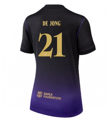 Barcelona Frenkie de Jong #21 Udebanetrøje Dame 2026-27 Kortærmet